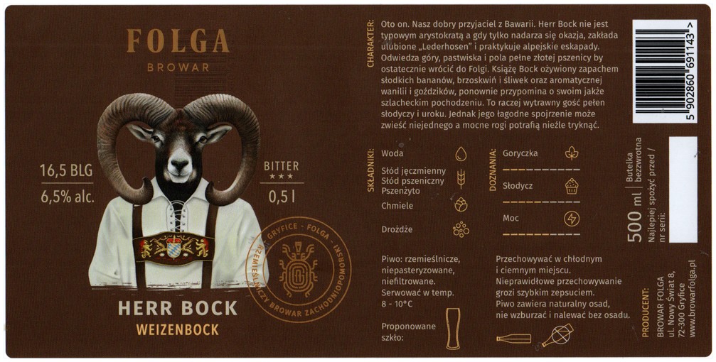 Browar Folga 2023 01 Herr Bock Weizenbock
