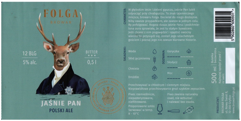 Browar Folga 2023 01 Jasnie Pan Polski Ale