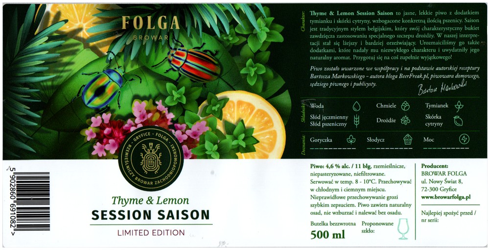Browar Folga 2023 01 Session Saison