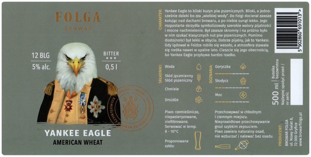 Browar Folga 2023 01 Yankee Eagle American Wheat