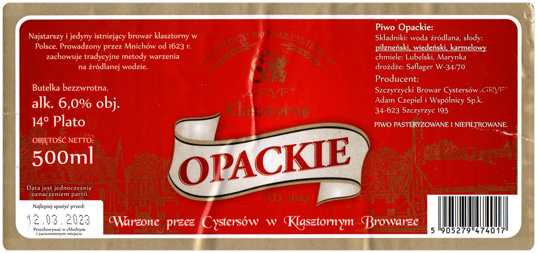 Browar Gryf 2022 11 Opackie