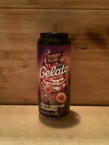 Gelato - Ice Cream Sour, Plum & Cherry Jam Gingerbread. Browar Funky Fluid