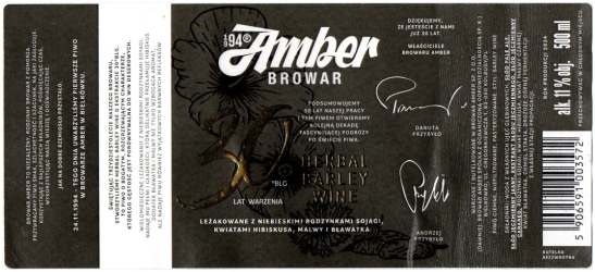 Amber 2024 12 Herbal Barley Wine