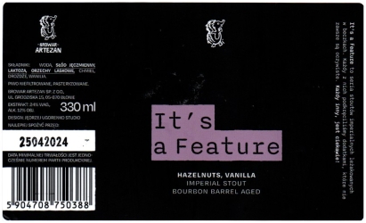 Artezan 2024 12 Its A Feature Imperial Stout Hazelnuts Vanilla Bourbon Ba