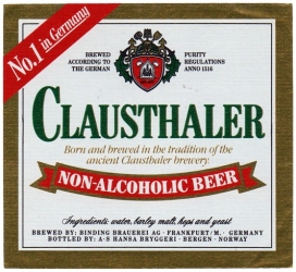 Binding 0000 Clausthaler Non Alcoholic