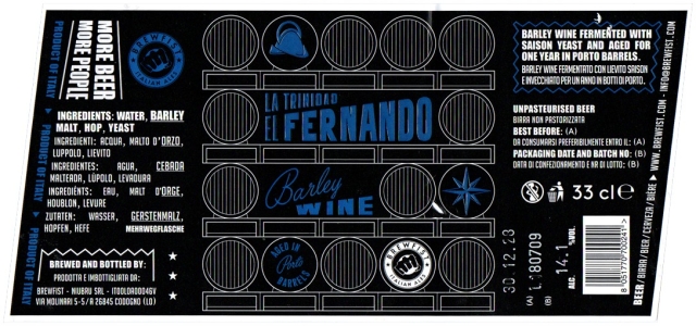 Brewfist 2024 12 La Trynidad El Fernando Barley Wine Ba Porto