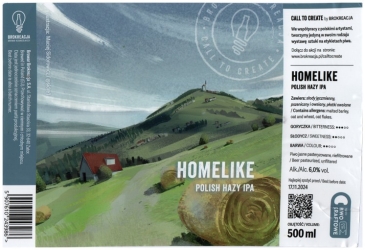 Brokreacja 2024 11 Homelike Polish Hazy India Pale Ale