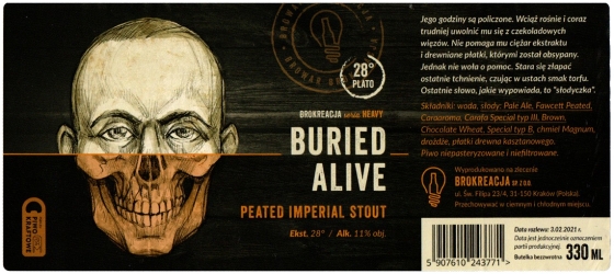 Brokreacja 2024 12 Buried Alive Peated Imperial Stout