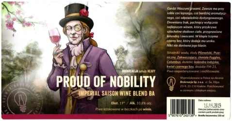 Brokreacja 2024 12 Proud Of Nobility Imperial Saison Wine Blend Barrel Aged