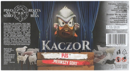 Browar BK (2017): Kaczor, Piwo Jasne Pils