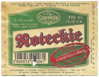 Browar Czarnków (2011): Noteckie Niepasteryzowane 330