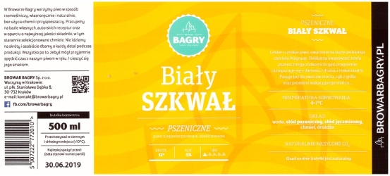 Browar Dwie Wieże (2019): Bagry, Biały Szkwał, Pszeniczne
