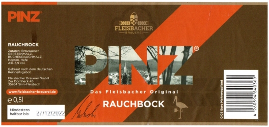 Browar Fleisbacher (2021): PINZ - Rauchbock