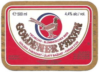 Browar Hurbanovo (1995): Zlaty Bazant