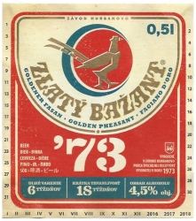 Browar Hurbanovo (2017): Zlaty Bazant '73