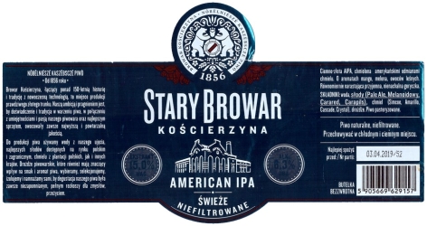 Stary Browar Kościerzyna (2018): American India Pale Ale