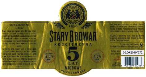 Stary Browar Kościerzyna (2018): Miodowe