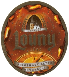 Browar Louny: Polotmavy Lezak Novorocni