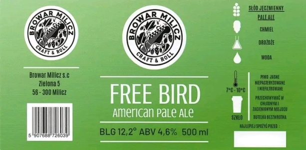 Browar Milicz 2022 01 Free Bird American Pale Ale