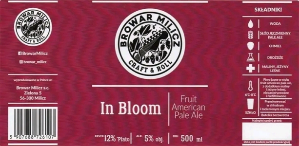 Browar Milicz 2022 01 In Bloom Fruit American Pale Ale