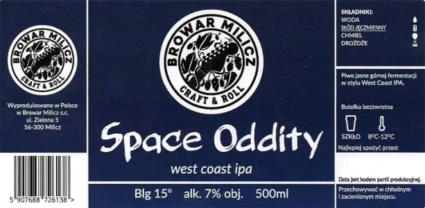 Browar Milicz 2022 01 Space Oddity West Coast India Pale Ale