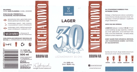 Browar Niechanowo: Lager (leżakowany 30 dni)