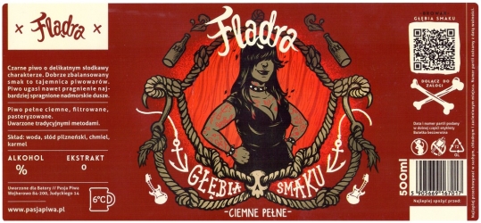 Browar Pasja Piwa (2020): Flądra - Piwo Ciemne Pełne