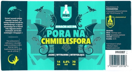 Browar Piwowarownia (2017): Pora Na Chmilesfora - Sorach Ace India Pale Ale