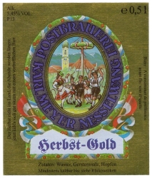 Browar Postbrauerei Nesselwang: Herbst Gold