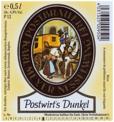 Browar Postbrauerei Nesselwang: Postwirts Dunkel