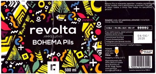 Browar Revolta (2019): Bohema Pils