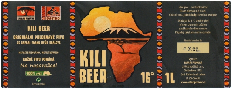 Browar Safari (2022): Kili Beer - Polotmave Pivo