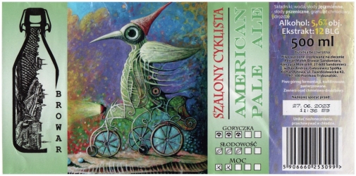 Browar Sandomierz 2022 12 Szalony Cyklista American Pale Ale