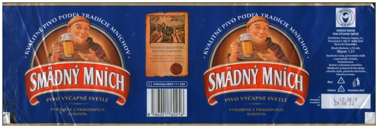 Browar Saris (2010): Smadny Mnich - Pivo Vycapne Svetle