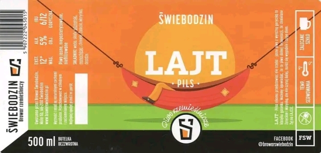 Browar Swiebodzin XXXX Lajt Pils