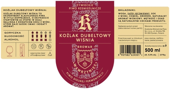 Browar Wawrzyniec 2022 02 Kozlak Dubeltowy Wisnia