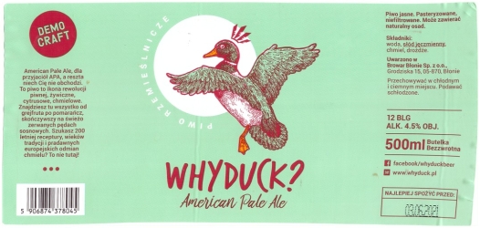 Browar Whyduck (2021): American Pale Ale