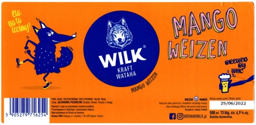 Browar Wilk (2021): Mango Weizen