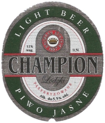 Browary Łódzkie (2010): Champion Łódzki - Piwo Jasne