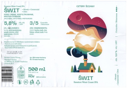 Cztery Sciany 2024 12 Swit Session West Coastr Ipa