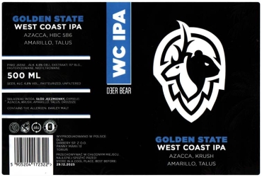 Deer Bear 2025 08 Golden State West Coast Ipa