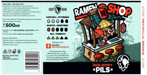 Deer Bear 2025 08 Ramen Shop Rice Hoppy Pils