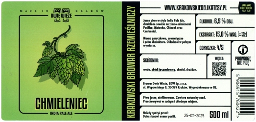 Dwie Wieze 2025 05 Chmieleniec India Pale Ale