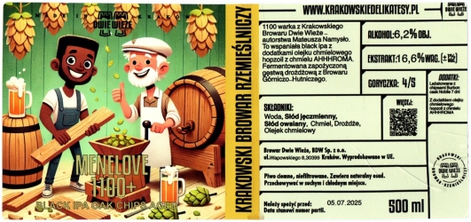 Dwie Wieze 2025 05 Menelove 1100 Black Ipa Oak Chips Aged