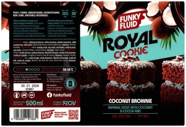 Funky Fluid 2024 12 Royal Cookie Coconut Brownie Imperial Stout