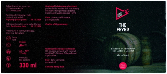 Funky Fluid 2024 12 The Fever Quadrupel Bourbon BA With Coffee And Coconut
