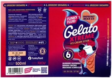 Funky Fluid 2024 12 Xtreme Gelato Ice Cream Stout
