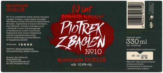 Jan Olbracht 2024 12 Piotrek Z Bagien No 10 Quintuple DCXLIX