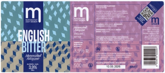 Maryensztadt 2025 05 Maryensztadt Klasycznie English Bitter