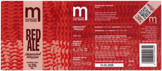 Maryensztadt 2025 05 Maryensztadt Klasycznie Red Ale